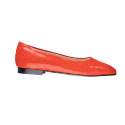 Ballerine à talon 1 cm rouge