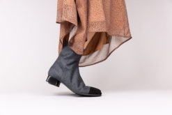 Bottines en flanelle pour femme à talon Maison Via Roma.