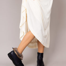 Bottines chaudes et élégantes pour la montagne avec fourrure Maison Via Roma.