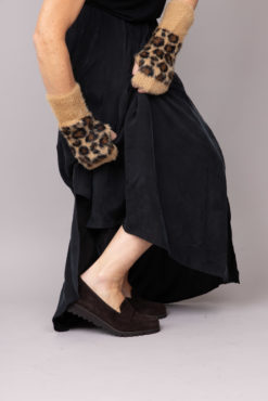 Mocassin fourré en daim Maison Via Roma.