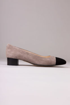 Ballerine italienne élégante à talon Maison Via Roma. Cuir.