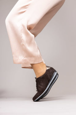 Basket pour femme élégante en cuir Maison Via Roma.