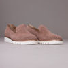 Mocassin perforé compensé confortable rose nude Maison Via Roma.