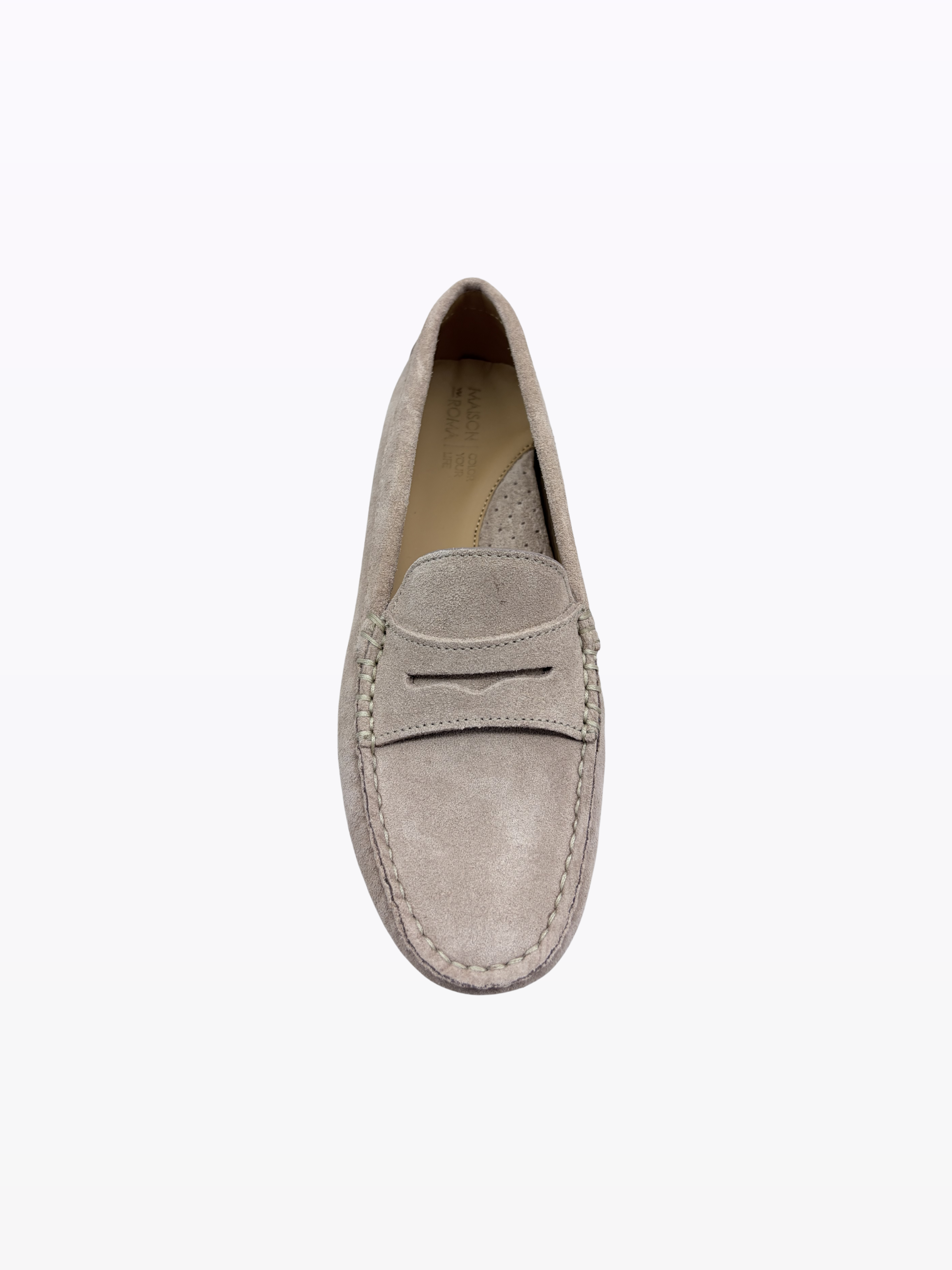 Calvin beige conchiglia suede2