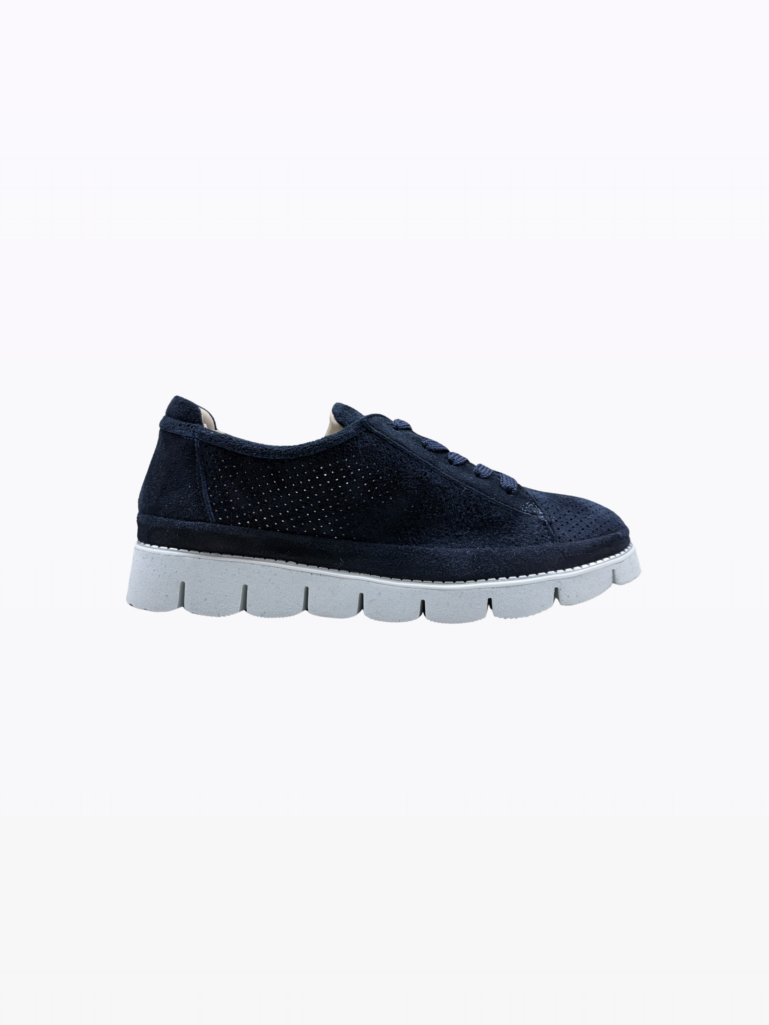 luna navy suede