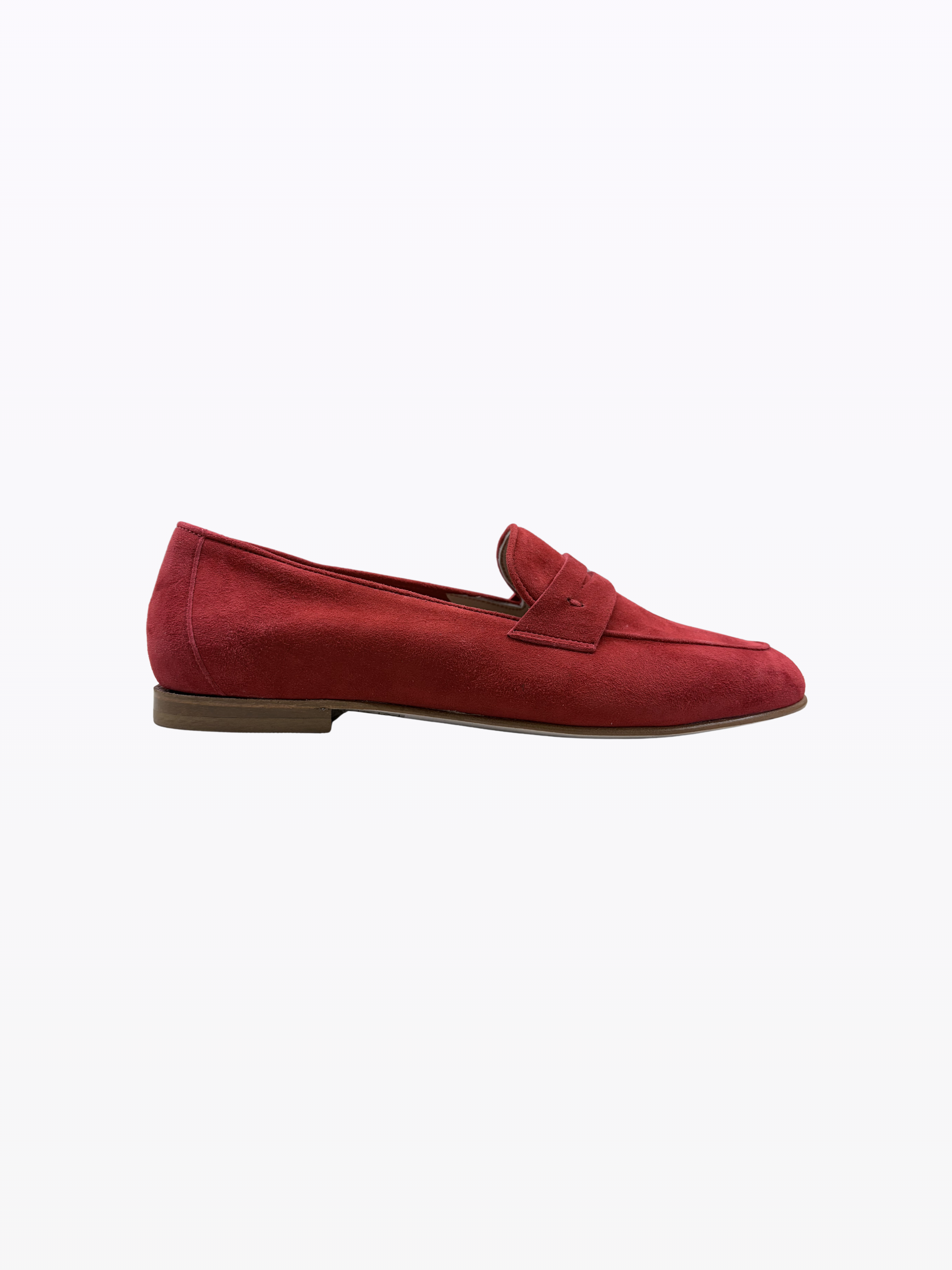 slood red suede