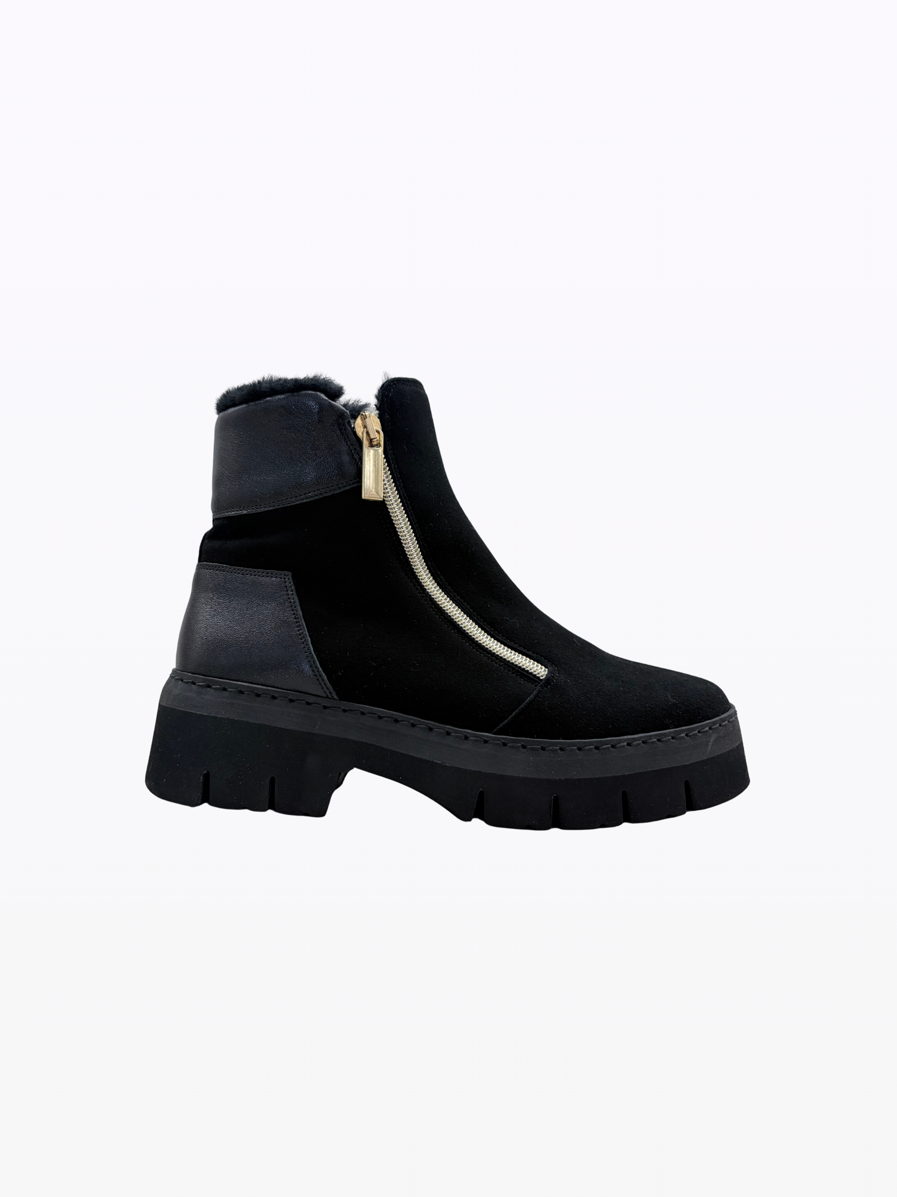 oreo black suede