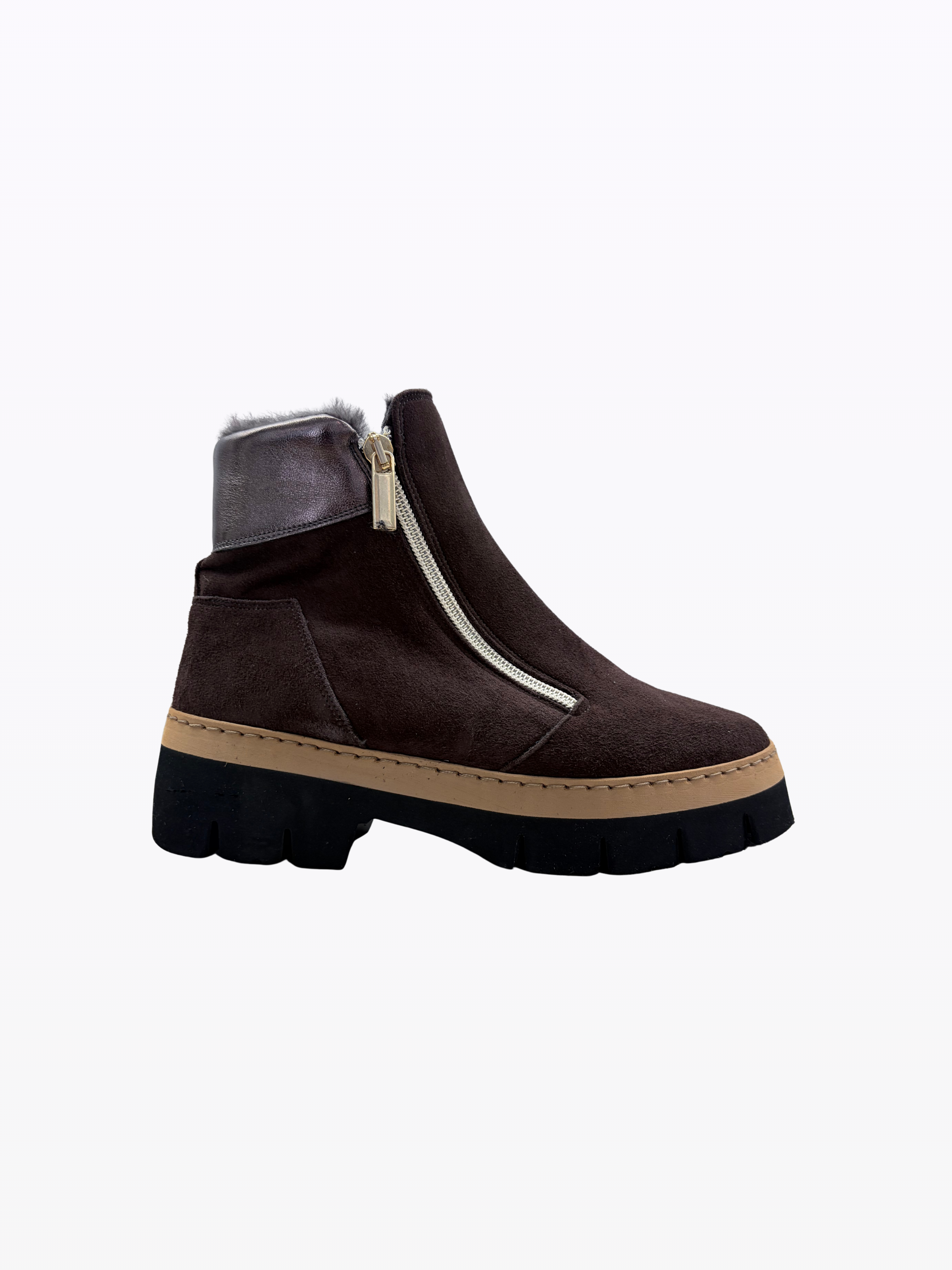 oreo brown suede