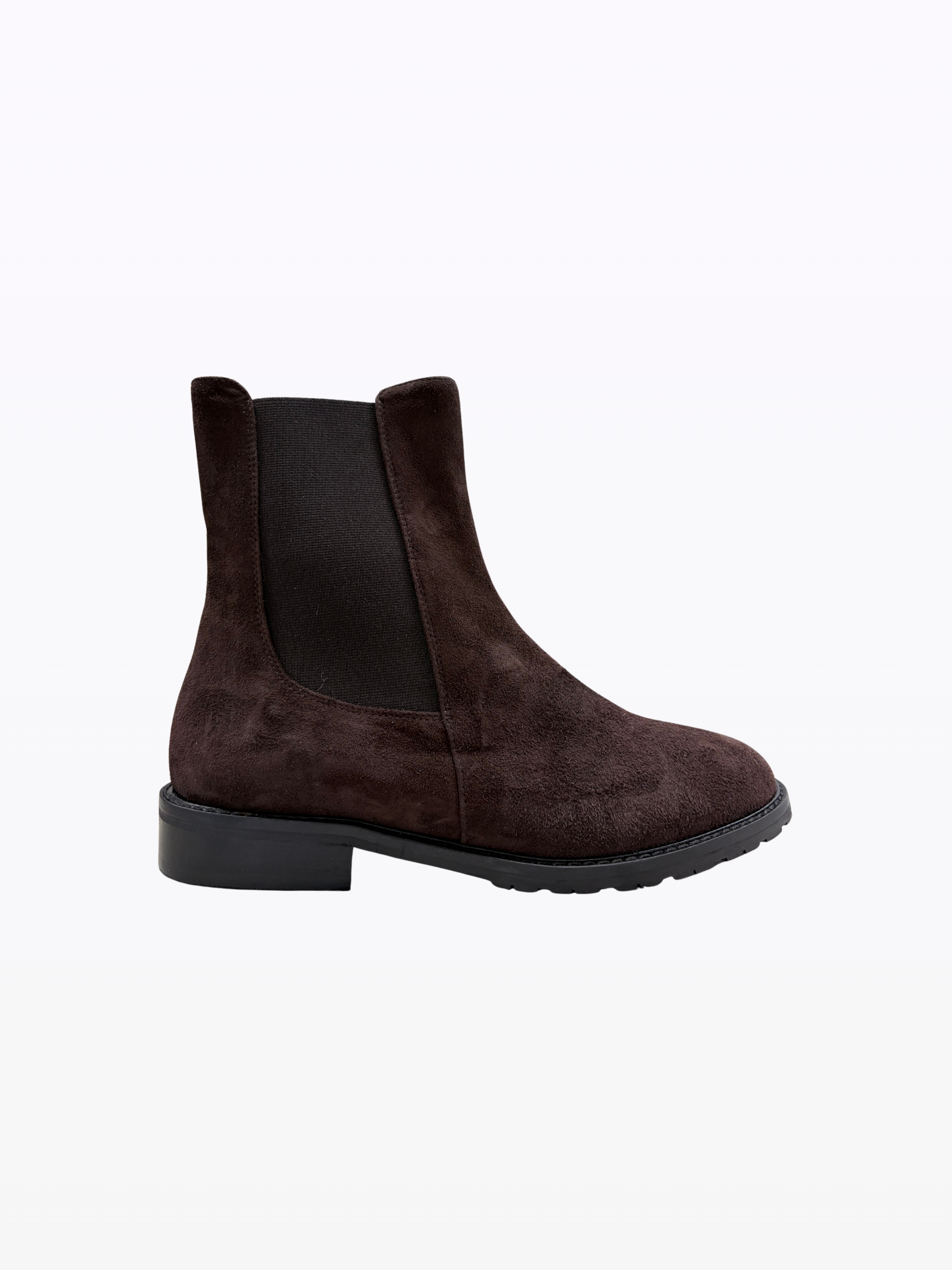 reine brown suede